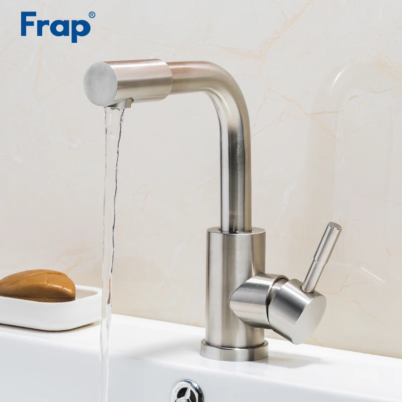 

FRAP Basin Faucets stainless steel sink faucet tapware water tap mixer bathroom sink basin mixer tap basin saving water griferia