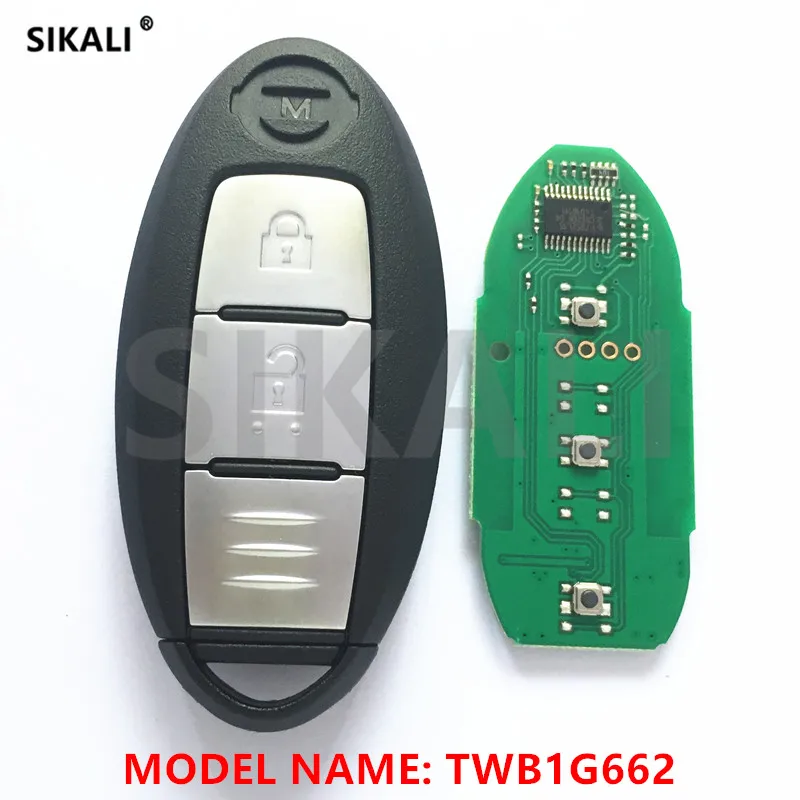 Умный дистанционный Автомобильный ключ SIKALI чип 433 92 МГц 7952 для NISSAN Micra Juke Note Leaf Cube