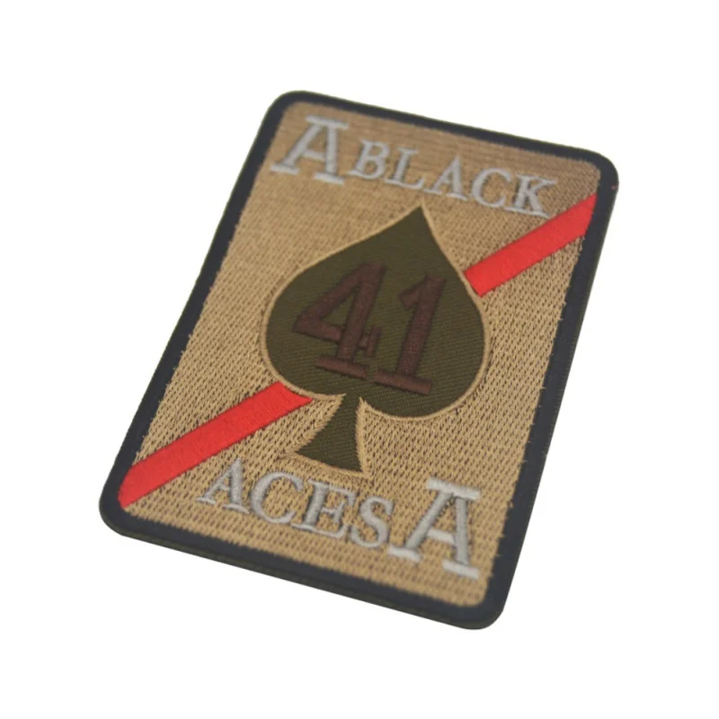 Классический тактический значок Spades A41 вышитый нарукавник стикер военный костюм