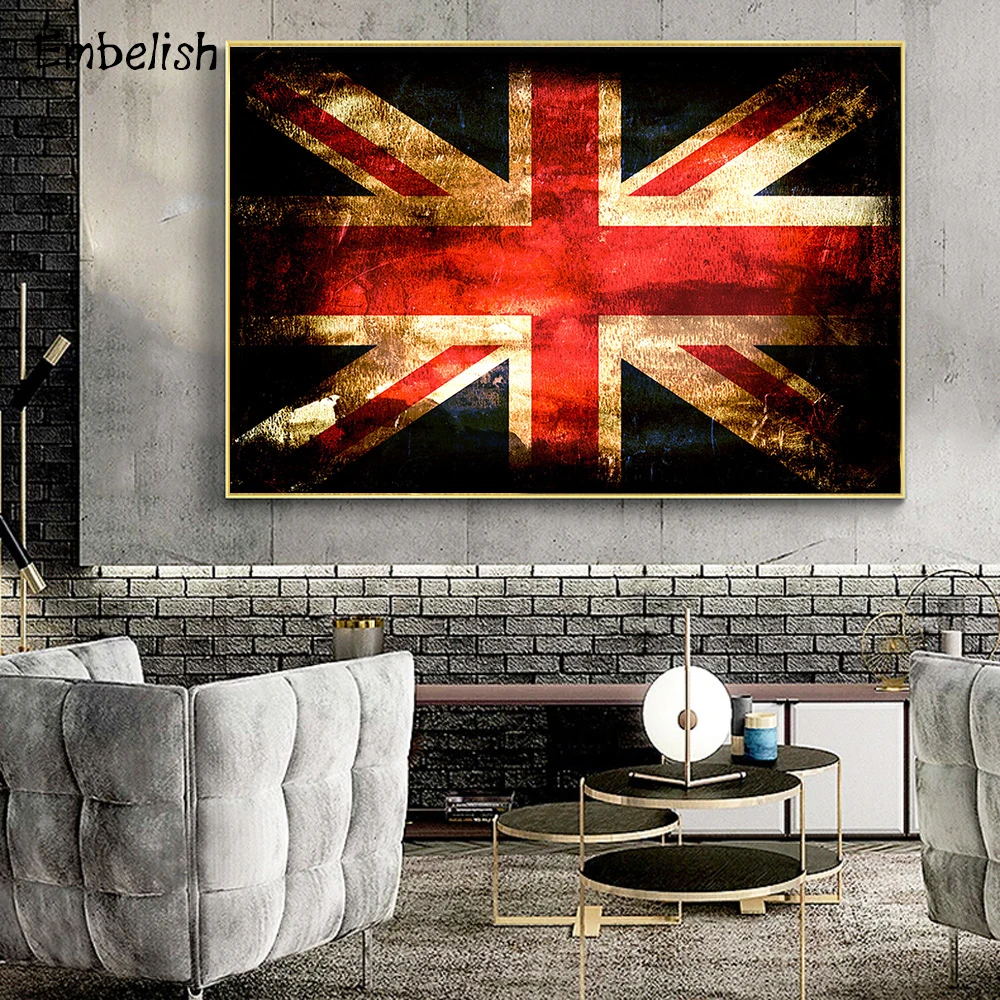 

Embelish Hot Selling 1 Pieces Flag HD Print On Canvas Paintings For Living Room Modern Home Decor Wall Posters Bedroom Pictures