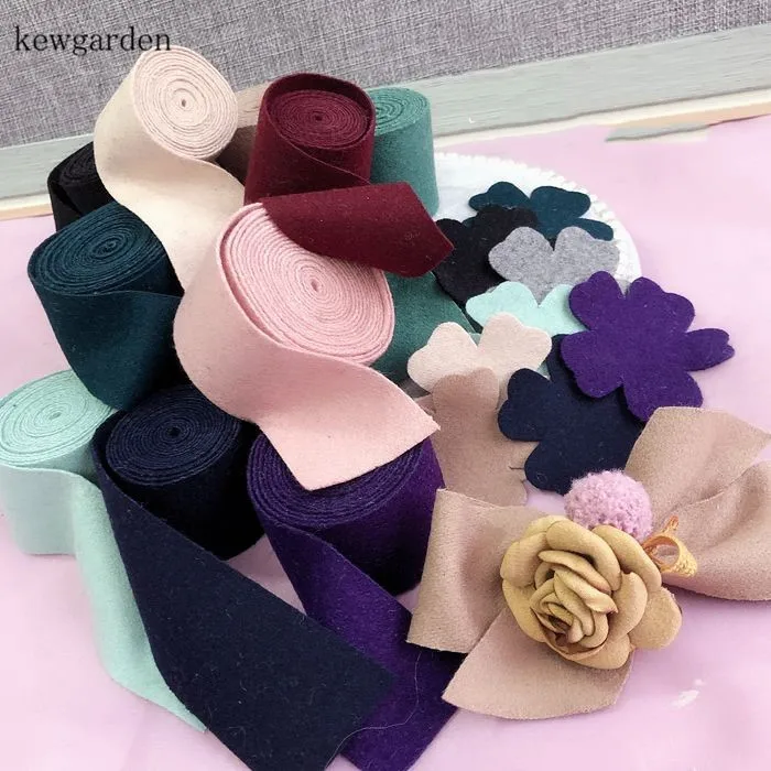 Шерстяной тканевые ленты Kewgarden 1 5 дюйма 38 мм двусторонняя вручную изготовленная