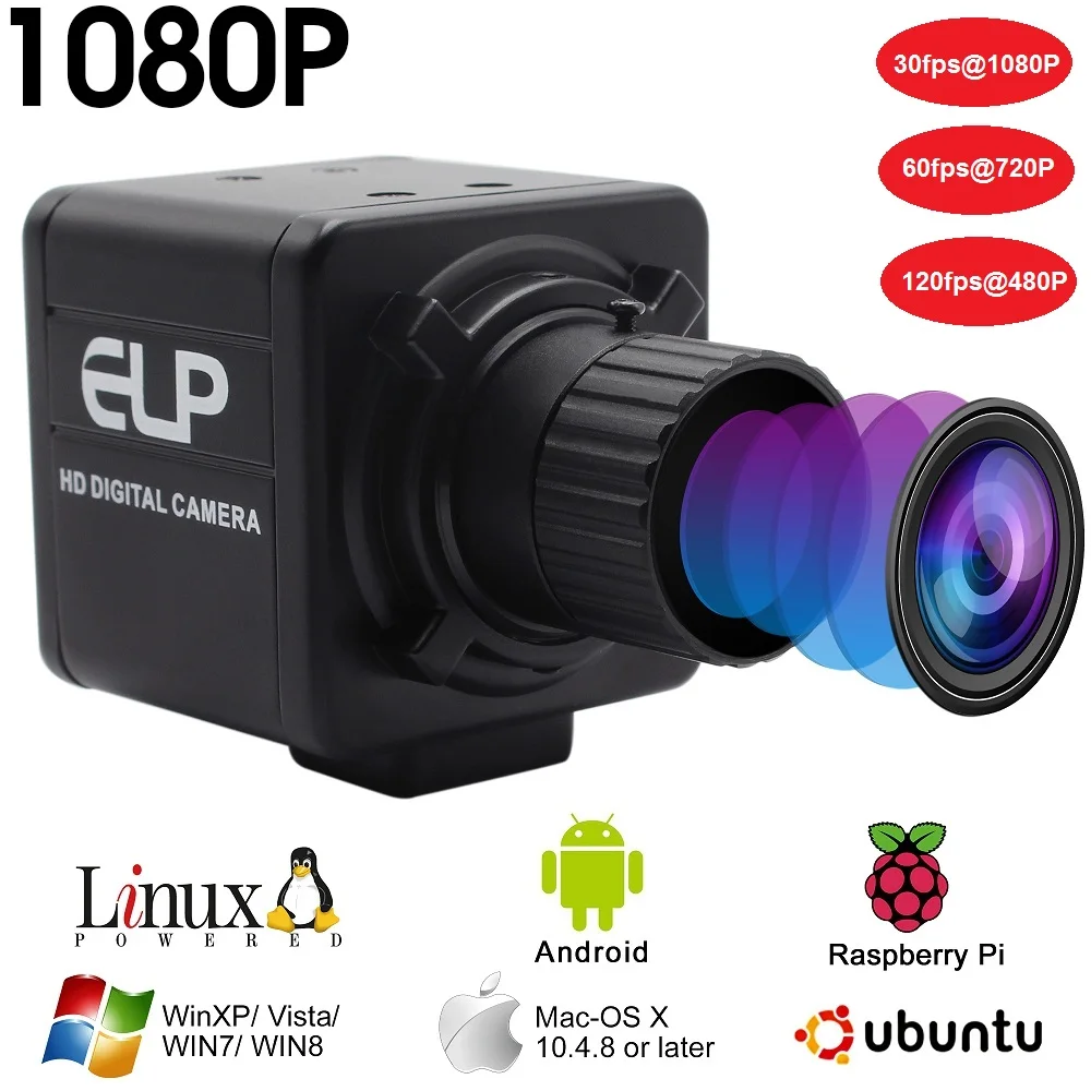 Промышленная 1080P hd 30fps/60fps/120fps Высокоскоростная Cmos OV 2710 4 мм ручная фокусировка объектива мини-usb веб-камера для планшета android