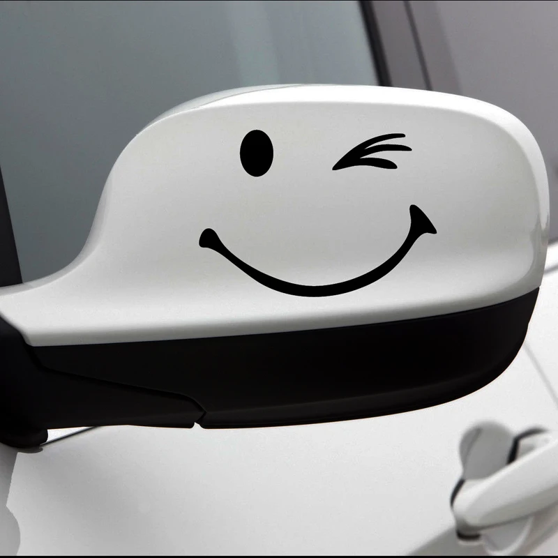 Winking Зеркальная Наклейка на автомобиль Wink виниловая забавная наклейка со