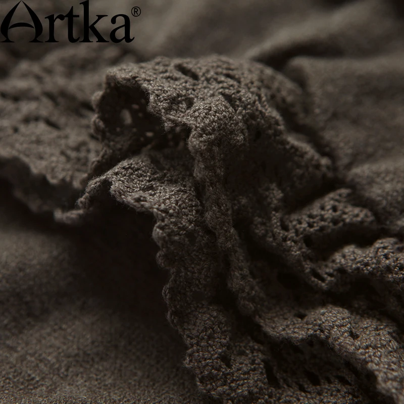Artka 2015 женская ретро новая коллекция осенней одежды с длинными рукавами