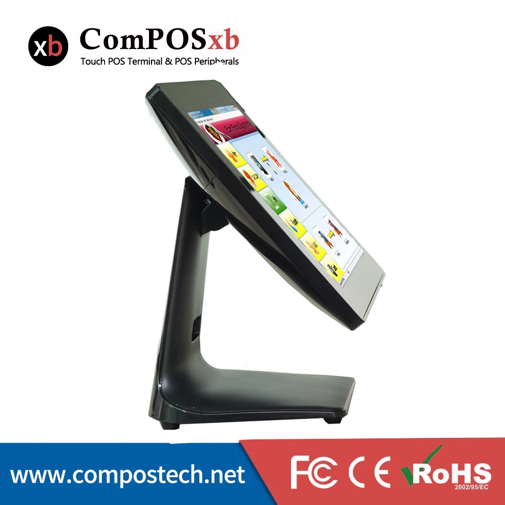 Бесплатная доставка Черный Цвет 15 Inch POS для небольших Бизнес/ресторан всё-в-одном