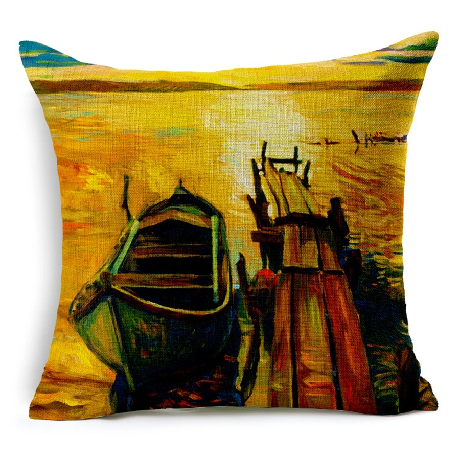 Горячая Распродажа наволочки Творческий картина маслом собаки узор модная сумка