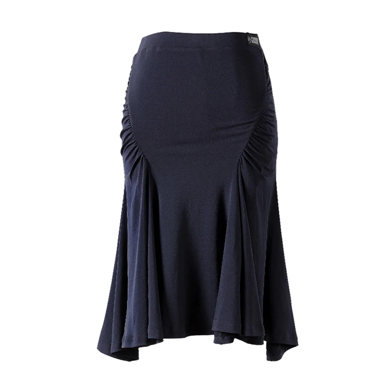 Dark blue Женская юбка для латинских танцев, сексуальные платья для латинских танцев, платье для танцев, стандартное бальное платье для танцев, 4 цвета, dqs1986 - Цвет: Dark blue