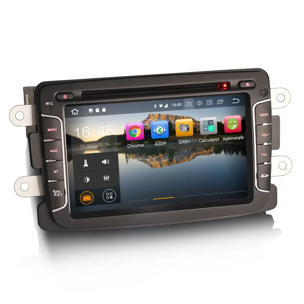 Erisin ES7429D 7 &quotAndroid 8 0 Octa core 4G ram автомобильный DVD gps видеорегистратор с радио DAB + для