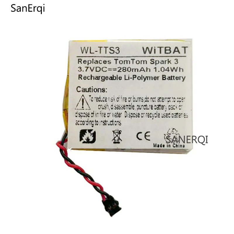 Батарея для TomTom Spark 3 GPS фитнес часы PP332727 7 V 280mAh 1.04Wh Замена|Аккумуляторы мобильных