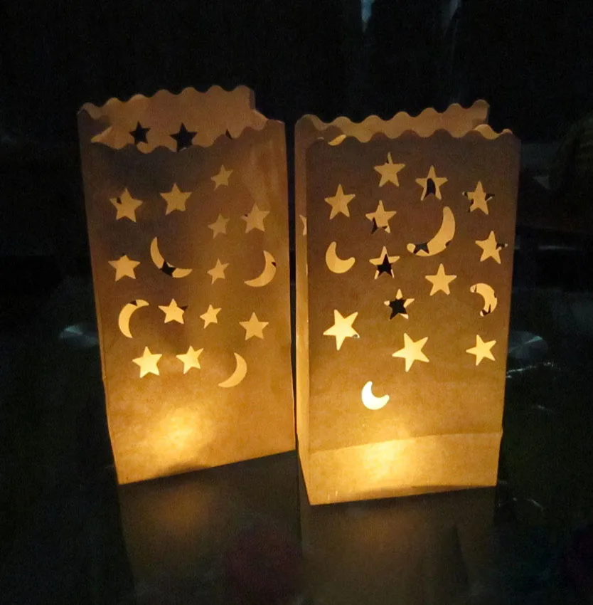 Подсвечник в форме сердца светильник лый бумажный фонарик пакет для свечи