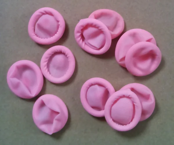 Напальчники розовый цвет износостойкий 500 г/лот 100% из натурального латекса