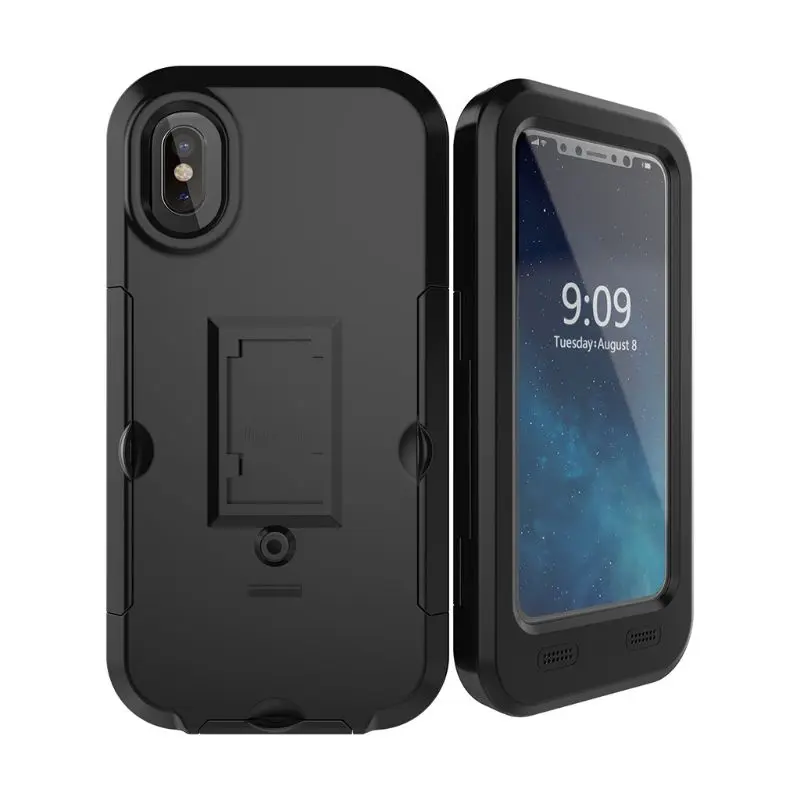 1 шт., держатель для телефона для мотоцикла, велосипеда, сумка для iphone X 8, 7, 6 Plus, водонепроницаемый чехол, подставка для мобильного телефона, держатель для руля велосипеда - Цвет: for iphone X