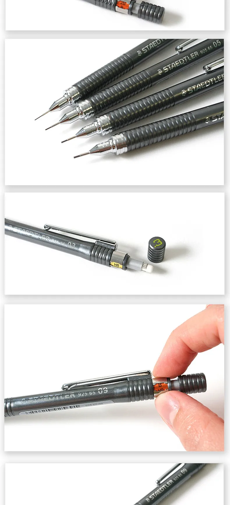 1 шт. Staedtler 925 65 автоматический механический карандаш 0,3/0,5/0,7/0,9 мм разноцветный тела Цвета для рисования, черчения, написание