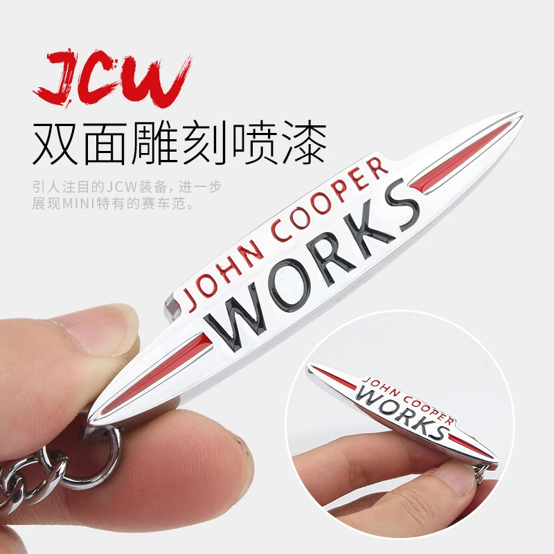 

1pcs Zinc alloy Car key pendant keychain Key chain car styling for BMW MINI cooper one S F56 R55 R56 R60 R61 Auto Accessories