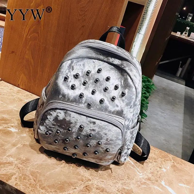 2 Популярный маленький рюкзак, черный, красный, женский рюкзак, модный, с заклепками, на молнии, студенческий рюкзак, преппи, Mochilas Mujer Sac A Dos - Цвет: 2