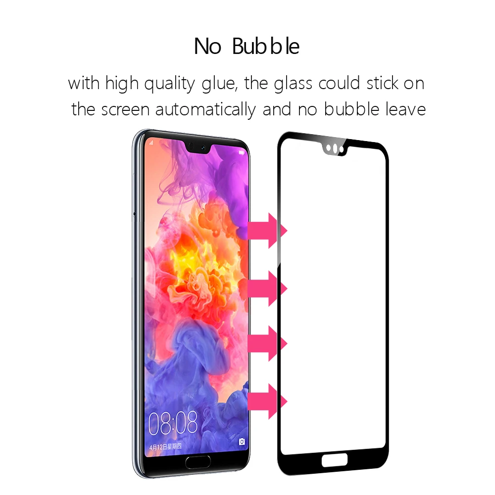 Защитное стекло закаленное с полным покрытием для Huawei P20 P10 Lite Pro honor p 20 10