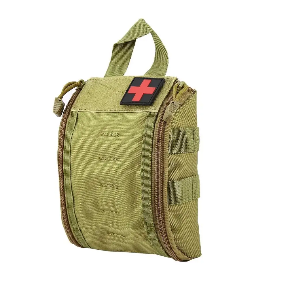 Army mud green Наружная Портативная сумка первой помощи, тактический медицинский чехол, многофункциональная поясная Сумка для кемпинга, альпинизма, Аварийная сумка, набор для выживания - Цвет: Army mud green
