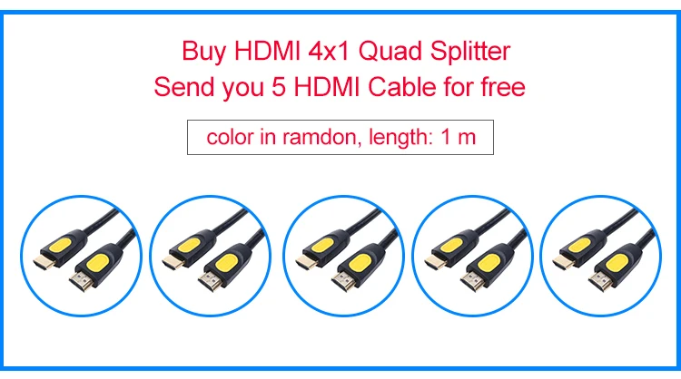 Wellva hdmi Сплиттер 4x1 HD видео сплиттер Аудио Синхронизация 4 порта hdmi коммутатор 4k Quad сплиттер 4 входа 1 выход с пультом дистанционного управления