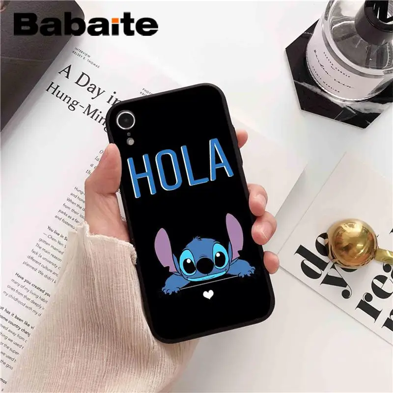 Babaite Lilo Stitch роскошный уникальный дизайн PhoneCase для iPhone 8 7 6 6S Plus X XS MAX 5 5S SE XR 10 Чехол