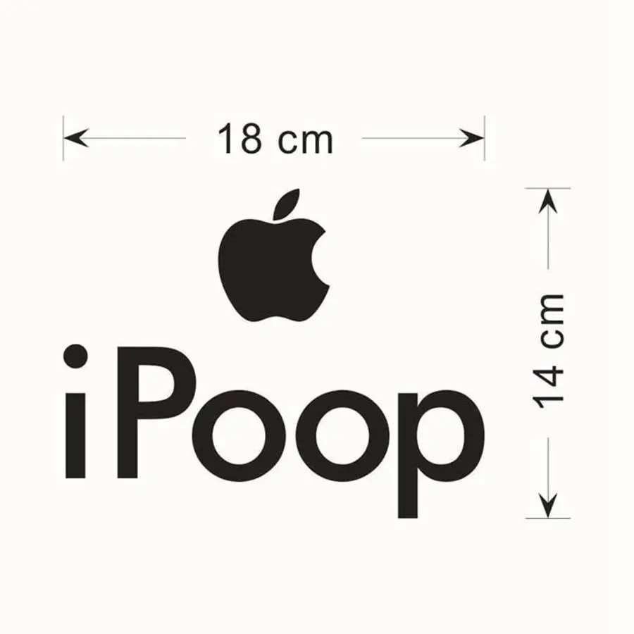 Забавный Туалет DIY Ipoop настенное Искусство Домашняя ванная наклейки домашний