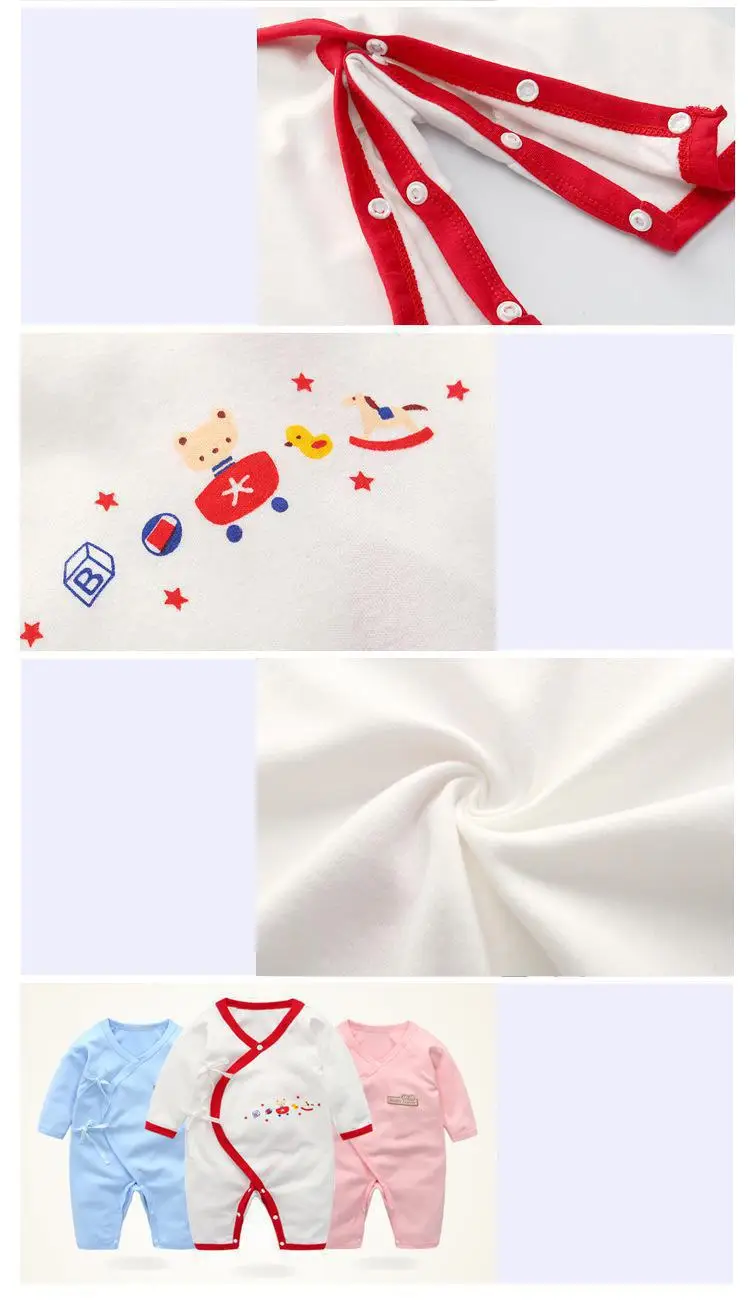 Новая детская одежда на весну и осень комбинезон из 100% чистого хлопка для