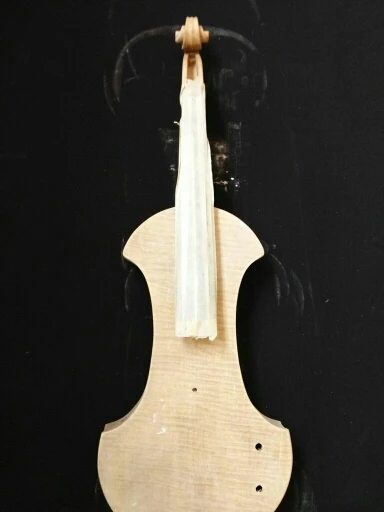 

4/4 High quality unfinished electric violin white violin 1#