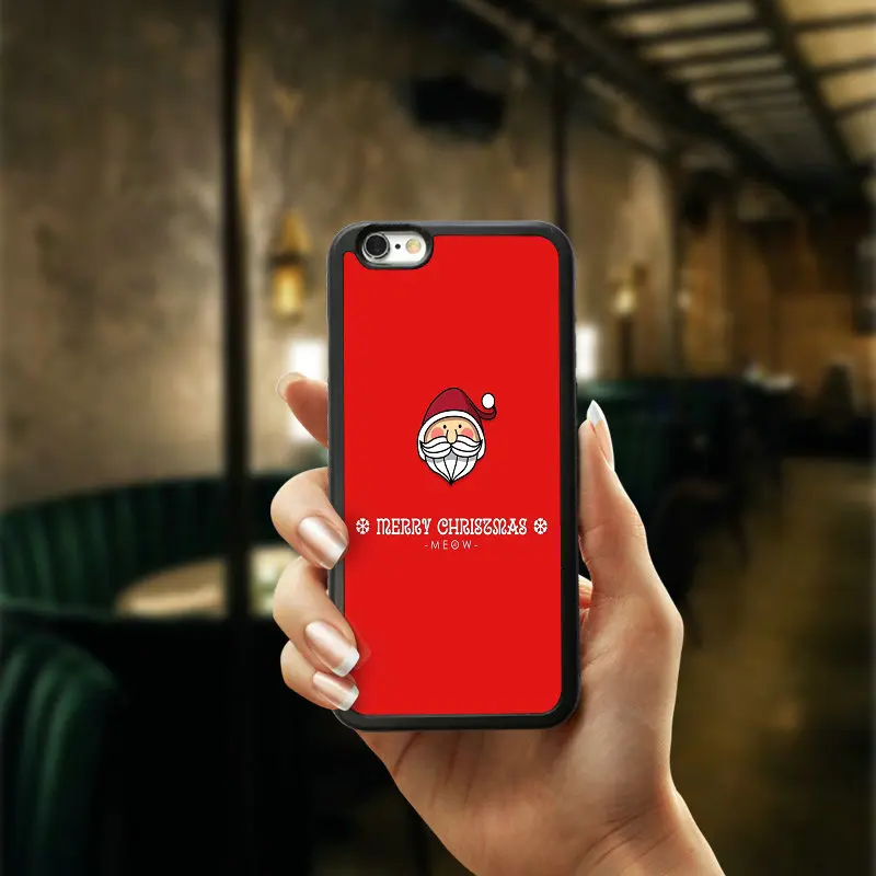 Рождественский подарок другу милые рисунком случаях для Iphone 6 6S Мобильный