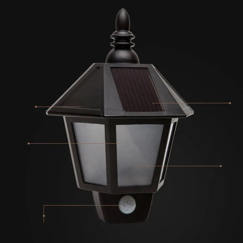 TAMPROAD Солнечная Светодиодная лампа безопасности PIR датчик движения настенное