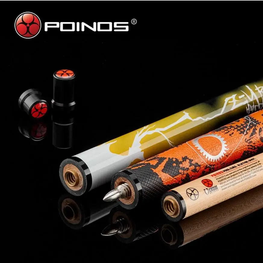 POINOS ЗУ Break кий удар прыжок сигналы с бильярдным кием чехол Комплект из желтой