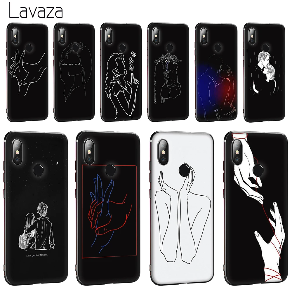 Мягкий чехол Lavaza Line Art Body для Huawei Honor 10 8 9 Lite 6A 7A Pro 7c 7x 8c 8x Nova 3 3i 4 Y5 Y9 Y6 Y7 Prime |