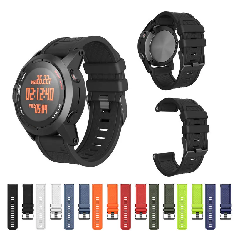 Силиконовый спортивный ремешок для наручных часов Сменный ремень Garmin Fenix/Fenix 2 @ JH |