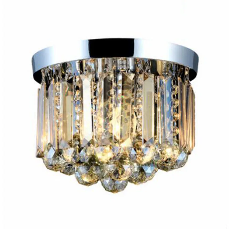 

Modern K9 crystal chandelier Cognac/Clear crystal chandelier stainless steel base Foyer Small style lights Aisle lights