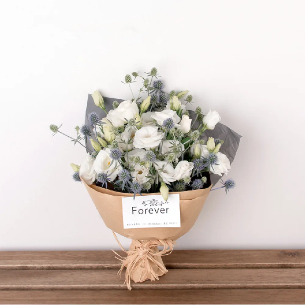 Одноцветная бумага для рукоделия упаковка цветов Корейская упаковочная