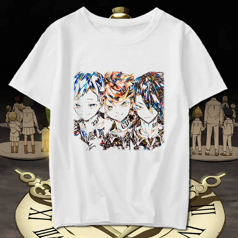 Летняя футболка для косплея с принтом обещанного неверланда Фила Гилда Дон Рэй