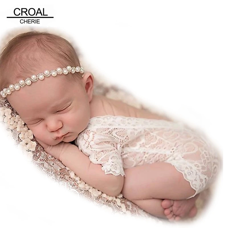 Модный кружевной комбинезон для новорожденных детская одежда черный белый