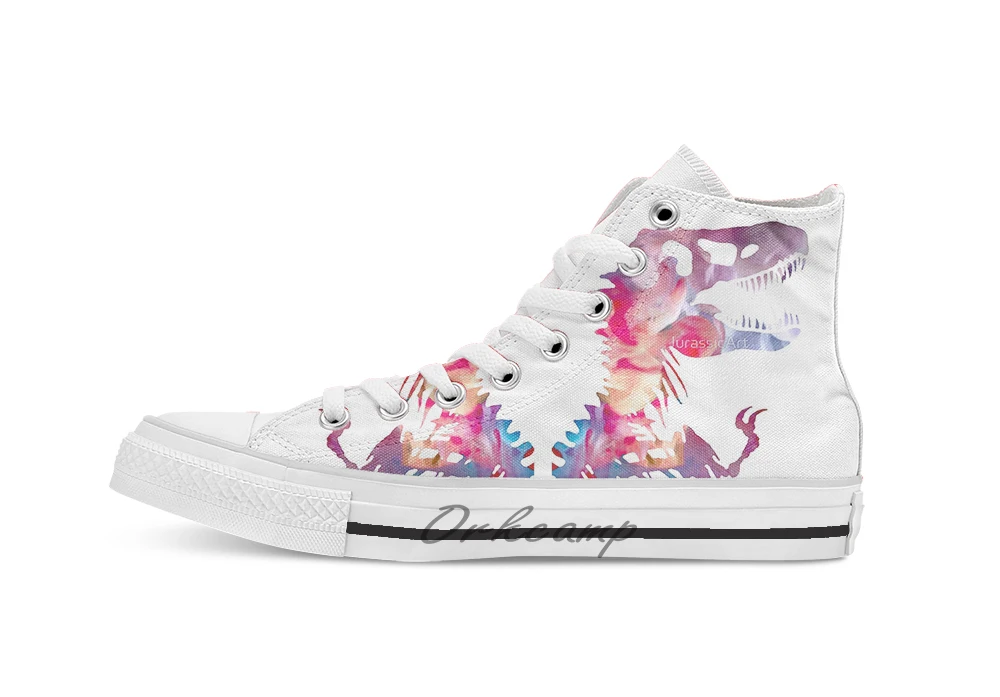 Funkosaurus Rex/Повседневная дышащая парусиновая обувь с высоким берцем на шнуровке