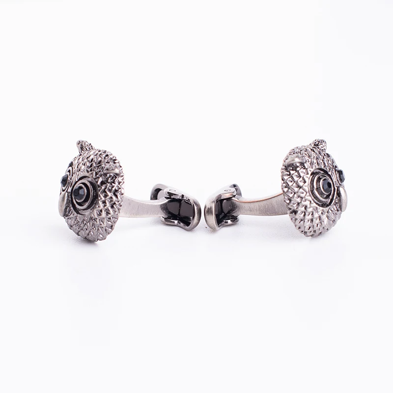 

Men's Vintage Owl Cufflinks Gold Silver Color Cuff Link For Business Graduation Wedding Shirt Birthday Gift Retail Free Shipping