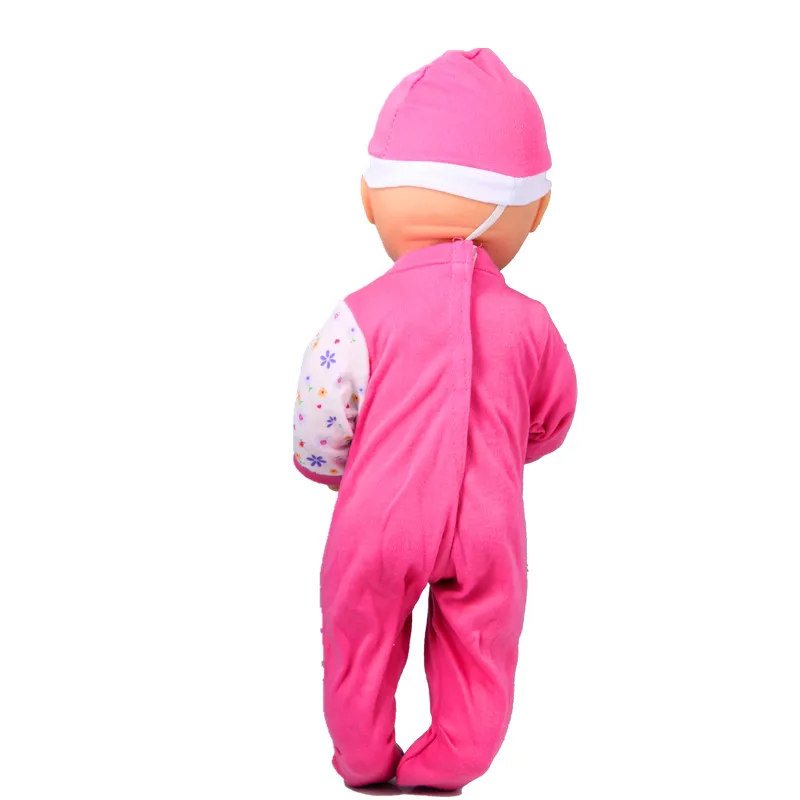 16 дюймов Одежда для кукол 41 см Nenuco Ropa Accesorios Nenuco 40 см детская кукла птица в полоску боди Фиолетовый рукав футболка розовые штаны