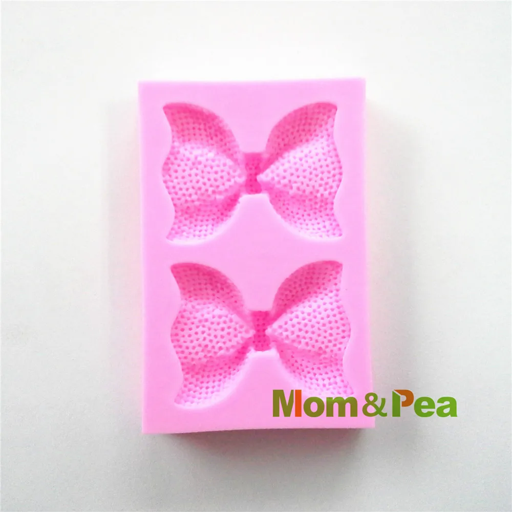 Mom & Pea 0510 Бесплатная доставка силиконовая форма для мыла в форме банта украшение