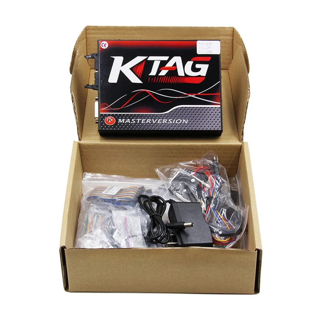 V2 V5.017 ЕС красный pcb V2.47 без знака ограничения ECM Титан KTAG V7.020 4 светодиодный мастер