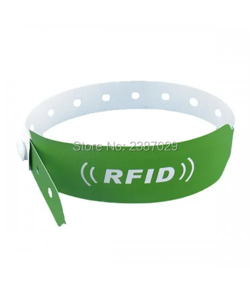 Индивидуальная печать 125 кГц RFID TK4100 одноразовый Бумажный ID браслет для