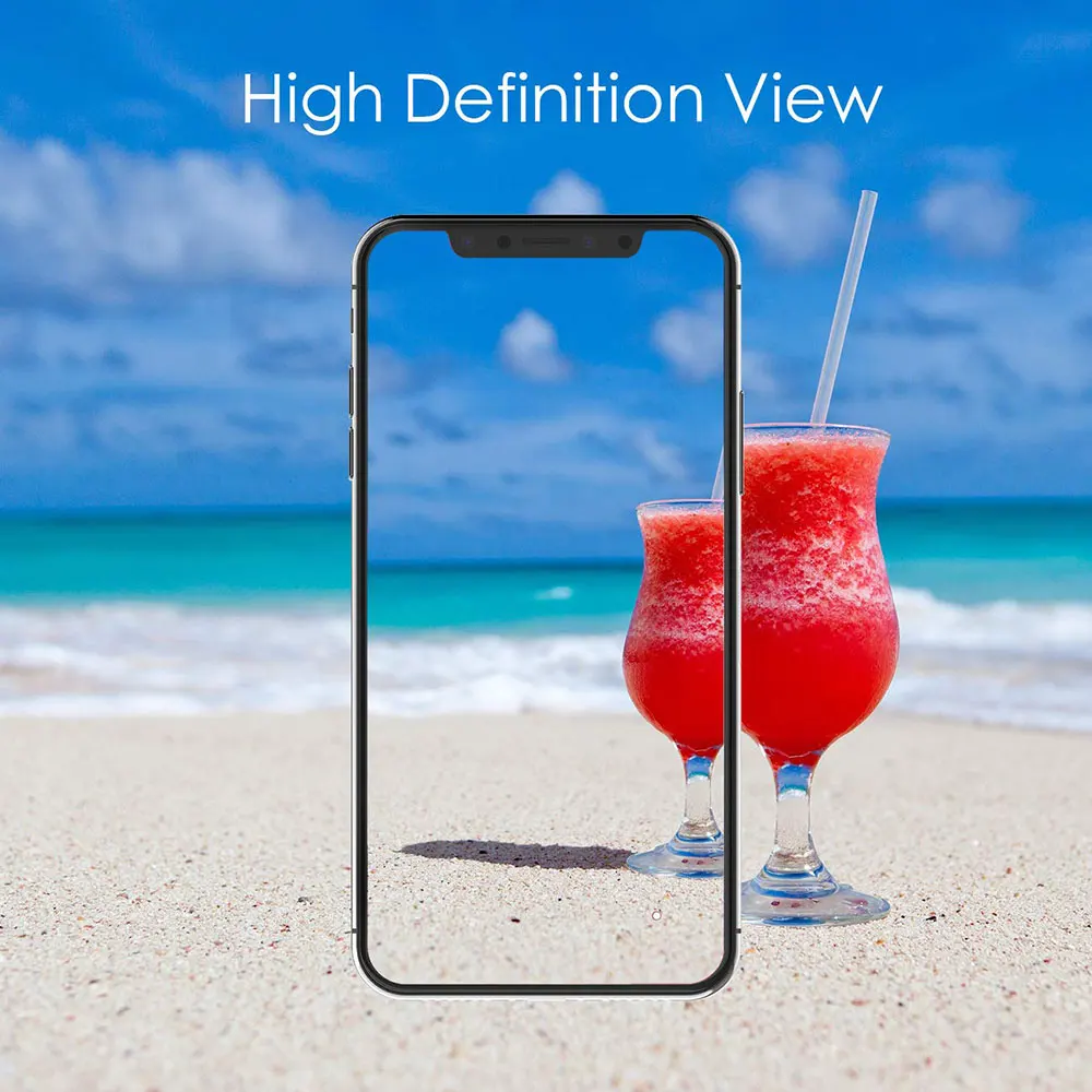 Ascromy 5D для iPhone Xs Max защита экрана полное покрытие 9H из закаленного стекла X XR 8 Plus 7 6