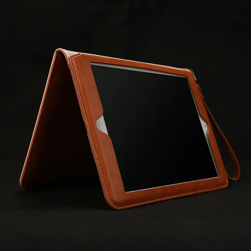 Планшет кожаный чехол для iPad Mini 1/2/3 Защита углов многоракурсный обзор с карманом