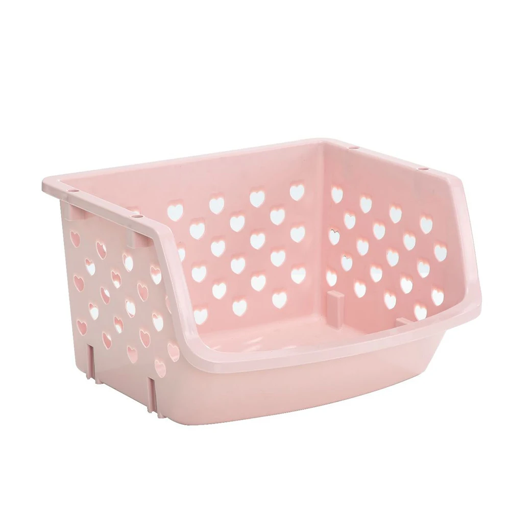 Durable Stackable Single-deck Hollow Fruit Vegetable Storage Box Colanders Strainer Kitchen Organizer Basket Shelf Racks new | Дом и сад