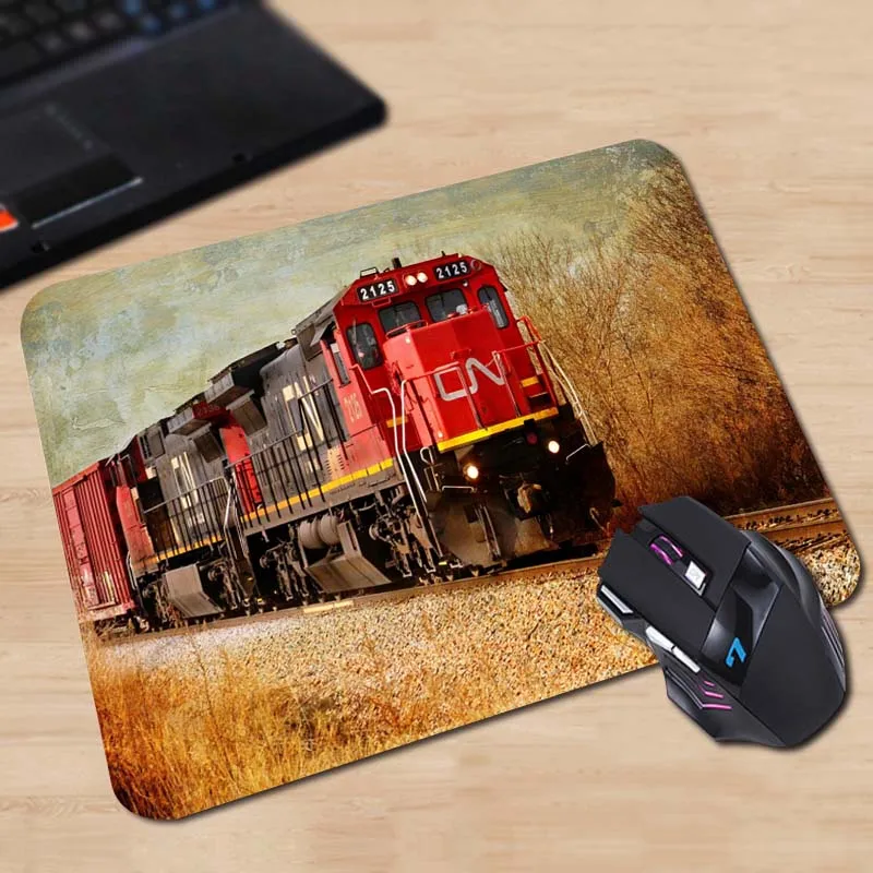 Высокое качество ноутбук игровой противоскользящий Mousemat Trains Train хит продаж