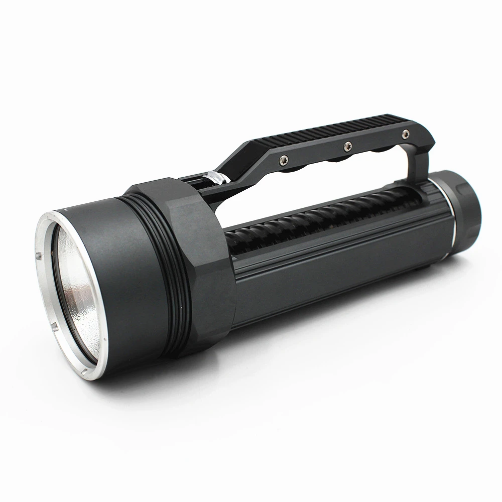 구매 LED 손전등 XHP70 4000LM 방수 다이빙 라이트 토치 전원 26650 리튬 이온 배터리, EU/US 플러그 충전기