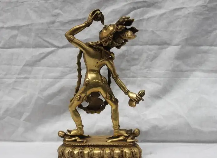 Тибетская буддистская медная Статуэтка Fane Vajrayogini Vajravarahi Dakini Будда | Дом и сад