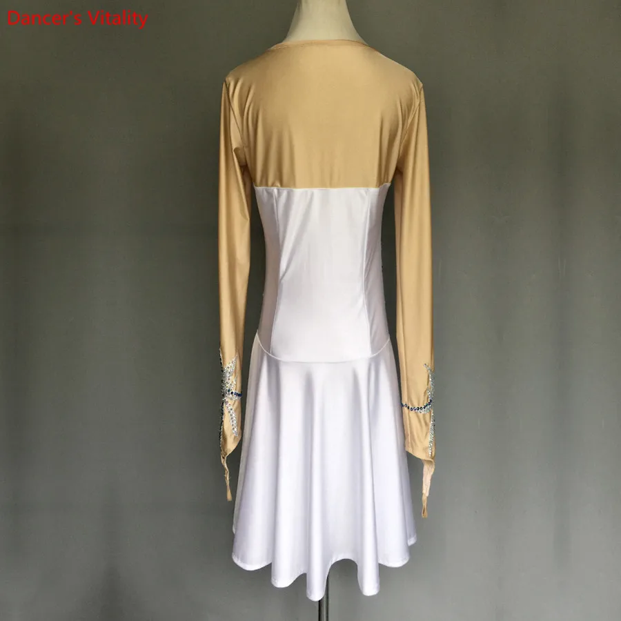 

Women Latin Dance Custom Made Clothing Dress Sexy Diamond Latin Dance Dress For Women Latin Competition Dance Clothes