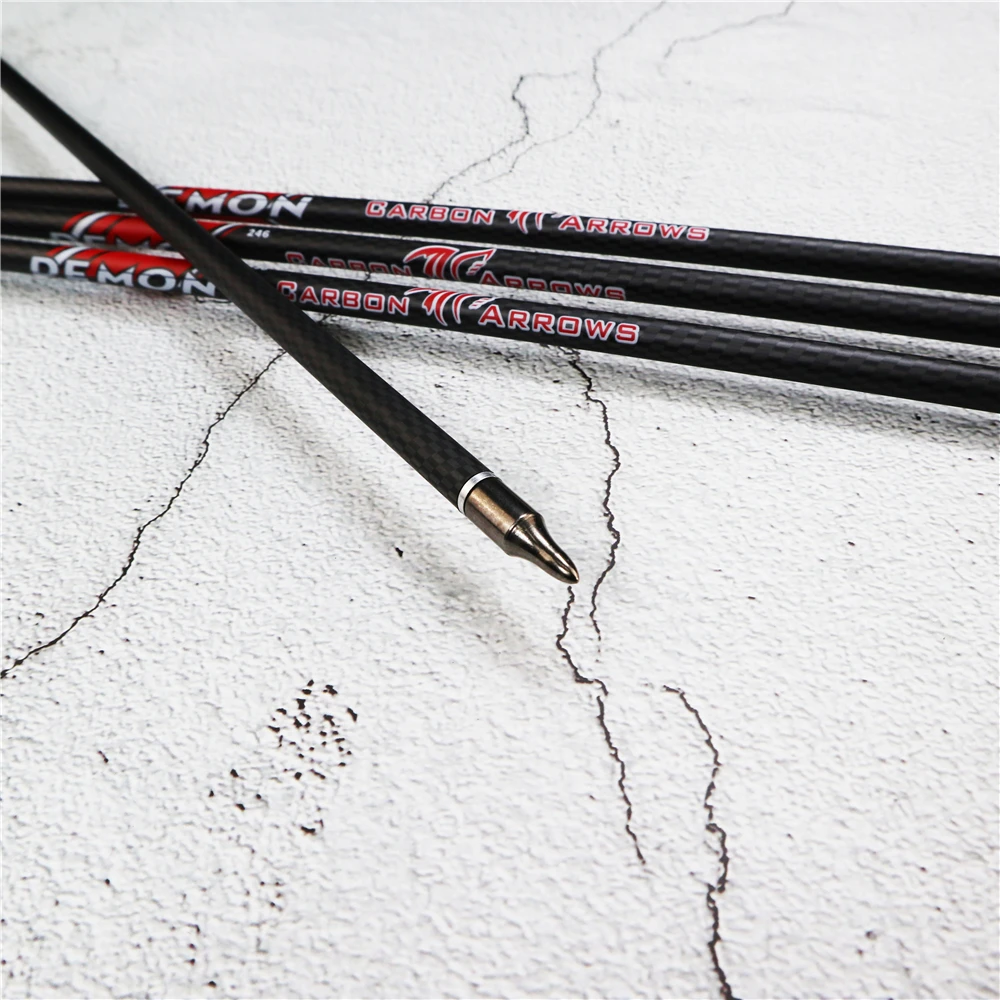 Стрелы для стрельбы из лука углеродные охотничьи стрелы позвоночник 340 6/12