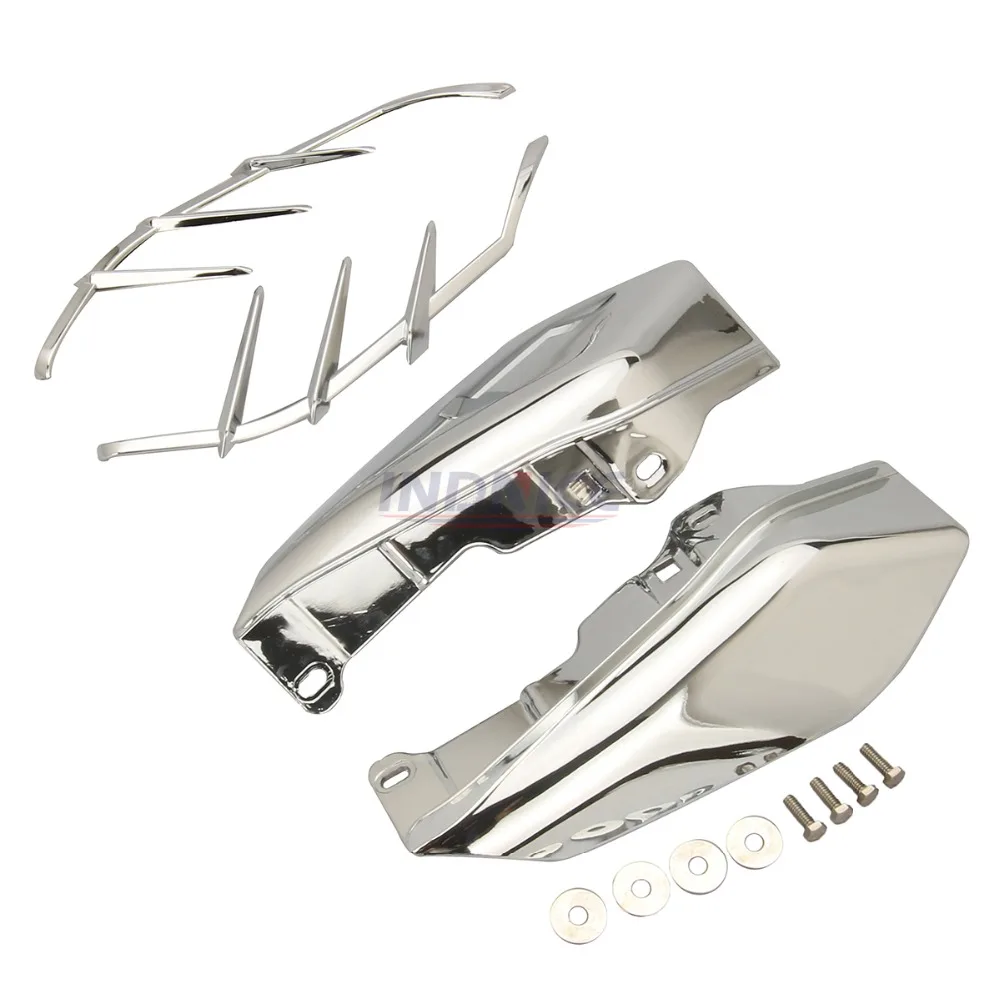 Хромированный дефлектор воздуха со средней рамой для мотоцикла harley Touring Road King